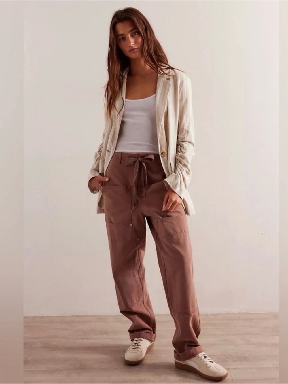 We The Free Hayden Pull-On Carpentry Straight-Leg Utility Pants size Small